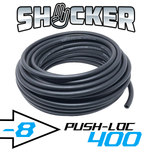 Shocker Push-Loc 8AN 400 Series Hose - 1FT Black