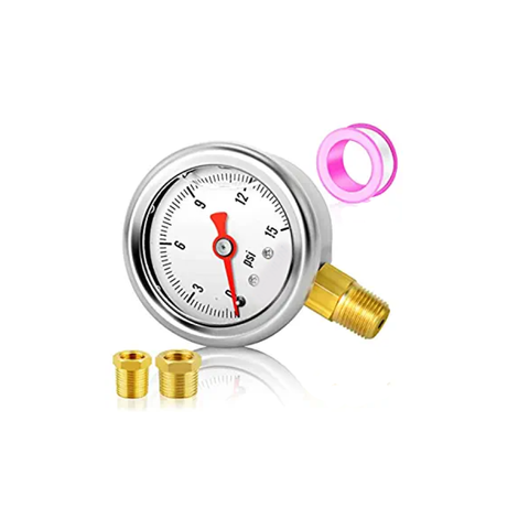 Stainless Steel 1.5 Inch Liquid Filled Fuel/Oil/Water Pressure Gauge 1/8NPT