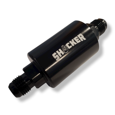 Shocker Billet Inline -6AN Stainless Mesh Fuel Filter