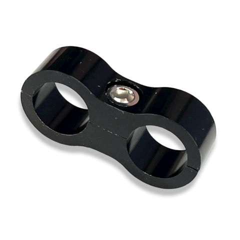 -8AN Black Billet Line Clamp