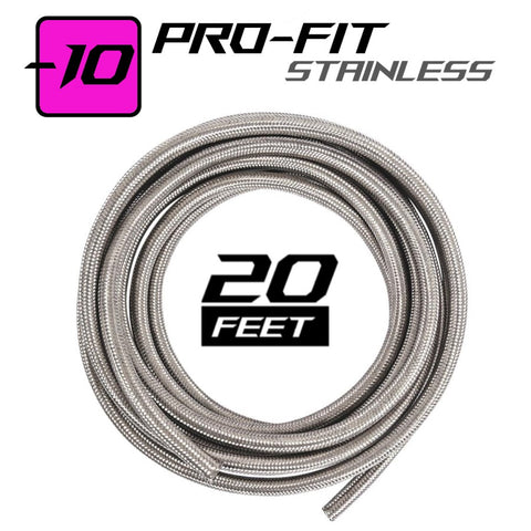 -10AN Shocker PRO-FIT Stainless 20ft Installer Roll